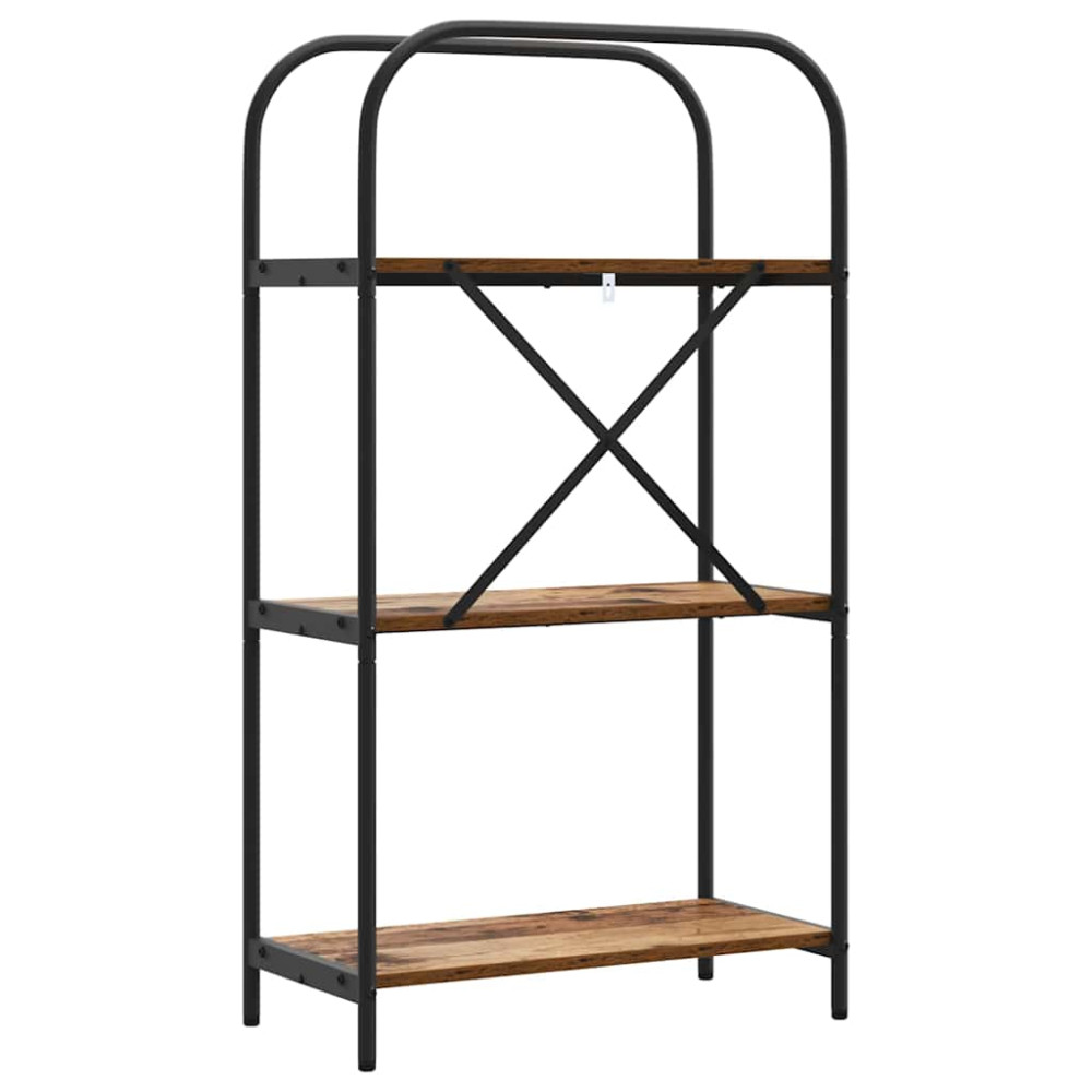 Produktbild för Hyllsystem Gammalt trä 60 x 30 x 109 cm Konstruerat trä