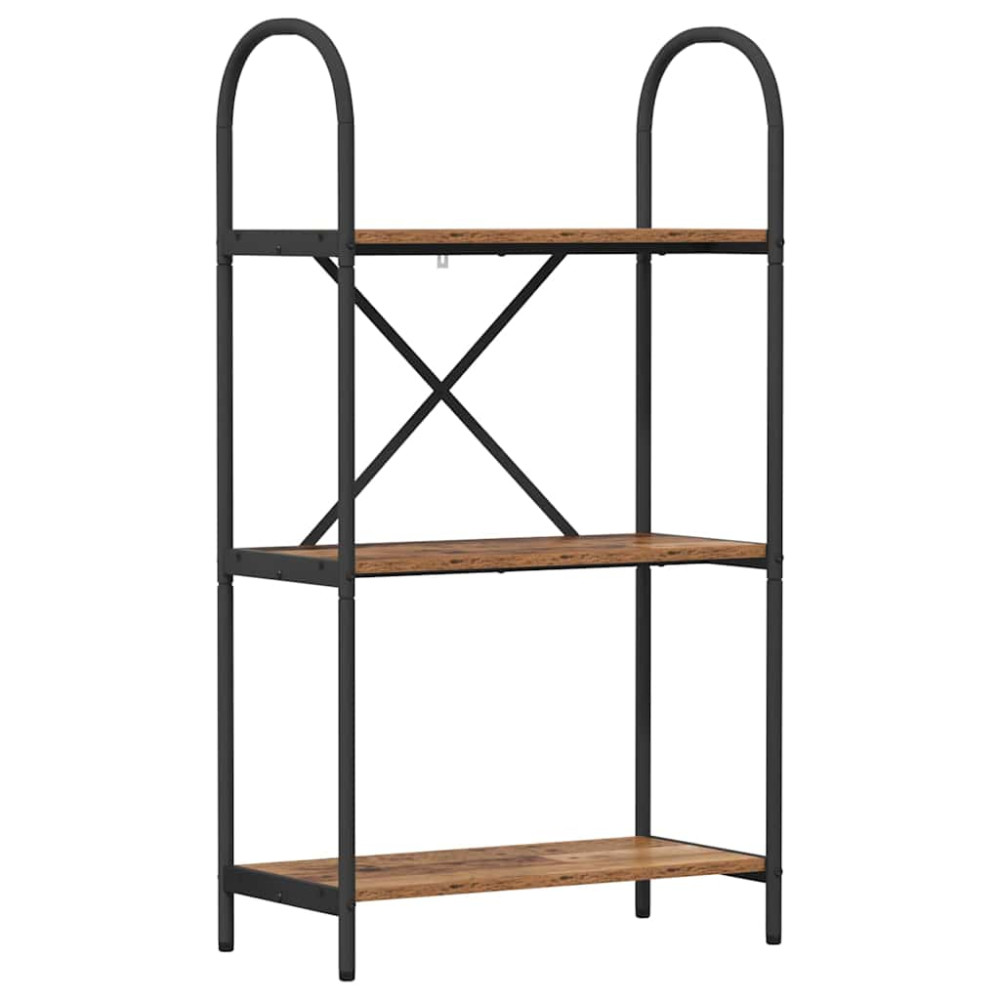 Produktbild för Hyllsystem Gammalt trä 60 x 30 x 109 cm Konstruerat trä