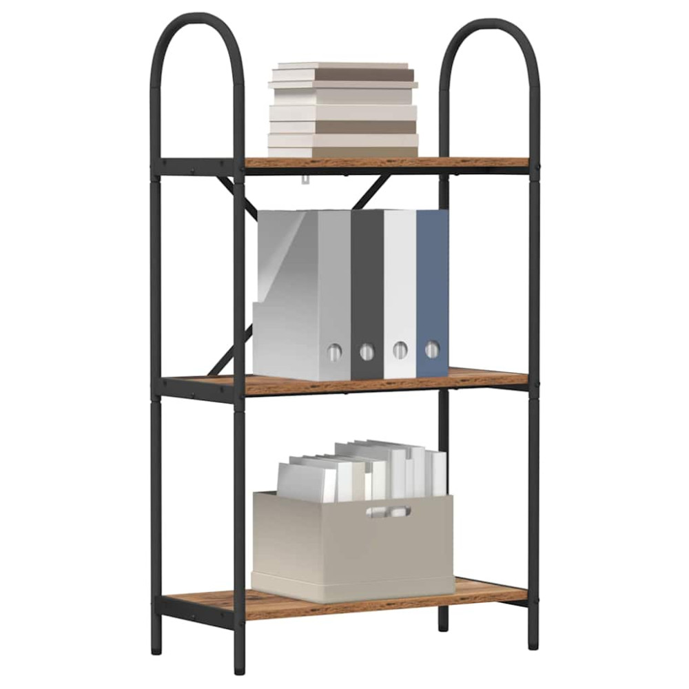 Produktbild för Hyllsystem Gammalt trä 60 x 30 x 109 cm Konstruerat trä