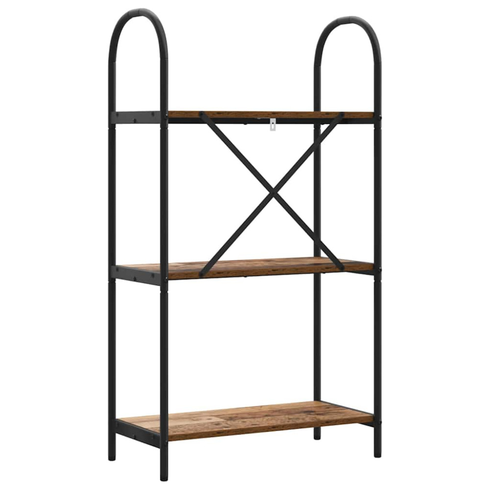 Produktbild för Hyllsystem Gammalt trä 60 x 30 x 109 cm Konstruerat trä