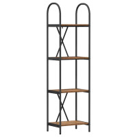 Produktbild för Hyllsystem Gammalt trä 40 x 30 x 146 cm Konstruerat trä