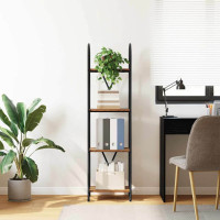 Produktbild för Hyllsystem Gammalt trä 40 x 30 x 146 cm Konstruerat trä