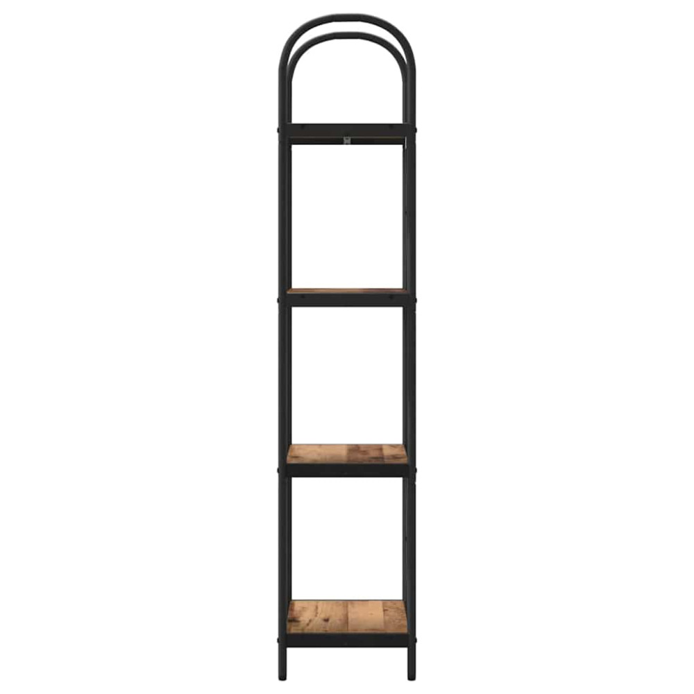 Produktbild för Hyllsystem Gammalt trä 40 x 30 x 146 cm Konstruerat trä