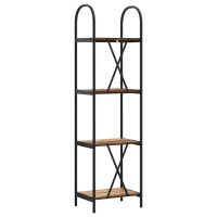 Produktbild för Hyllsystem Gammalt trä 40 x 30 x 146 cm Konstruerat trä