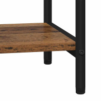 Produktbild för Hyllsystem Gammalt trä 40 x 30 x 146 cm Konstruerat trä