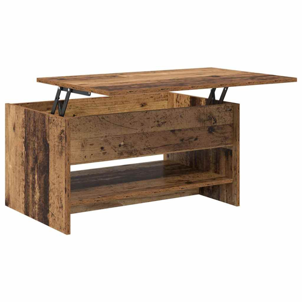 Produktbild för Kaffeebord Gammalt trä 80 x 50,5 x 41,5 cm Konstruerat trä