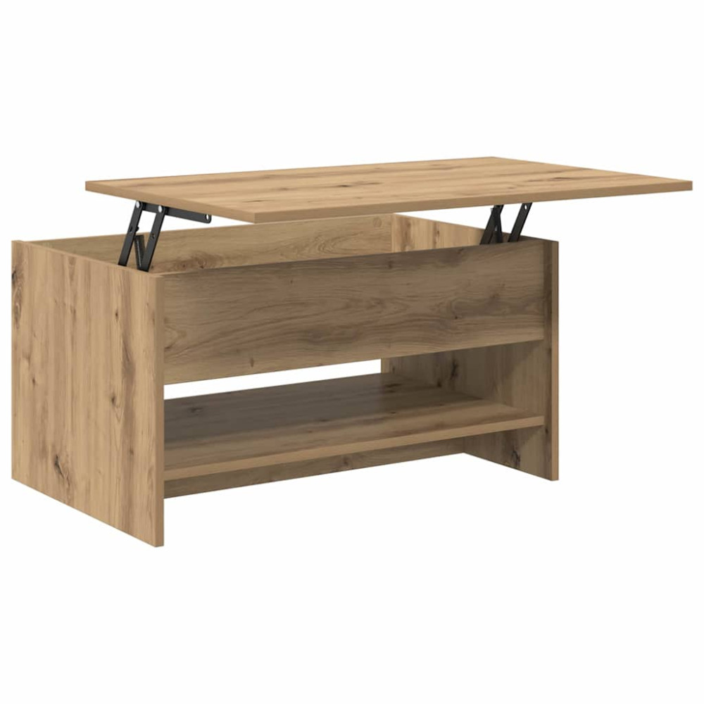 Produktbild för Kaffeebord Artisan Ek 80 x 50,5 x 41,5 cm Konstruerat trä