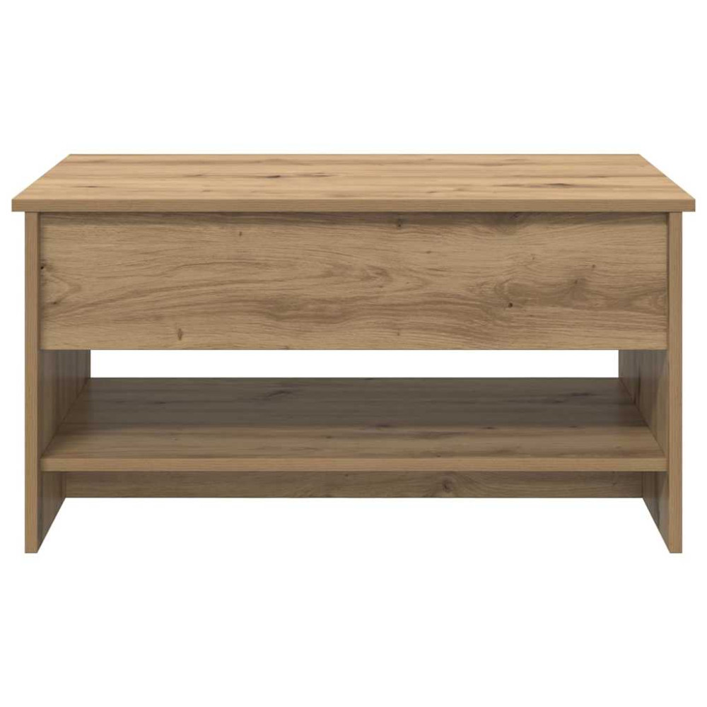 Produktbild för Kaffeebord Artisan Ek 80 x 50,5 x 41,5 cm Konstruerat trä