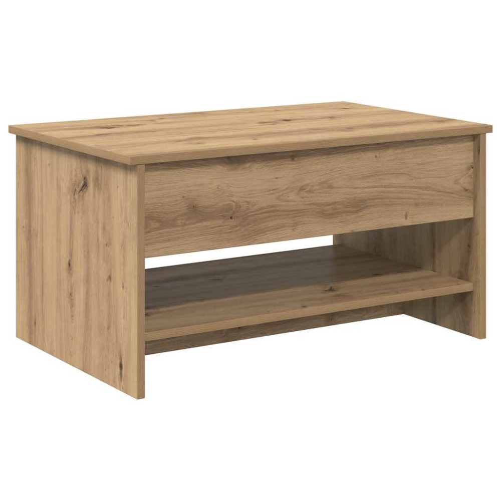 Produktbild för Kaffeebord Artisan Ek 80 x 50,5 x 41,5 cm Konstruerat trä