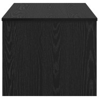 Produktbild för Kaffeebord Svart Ek 80 x 50,5 x 41,5 cm Konstruerat trä