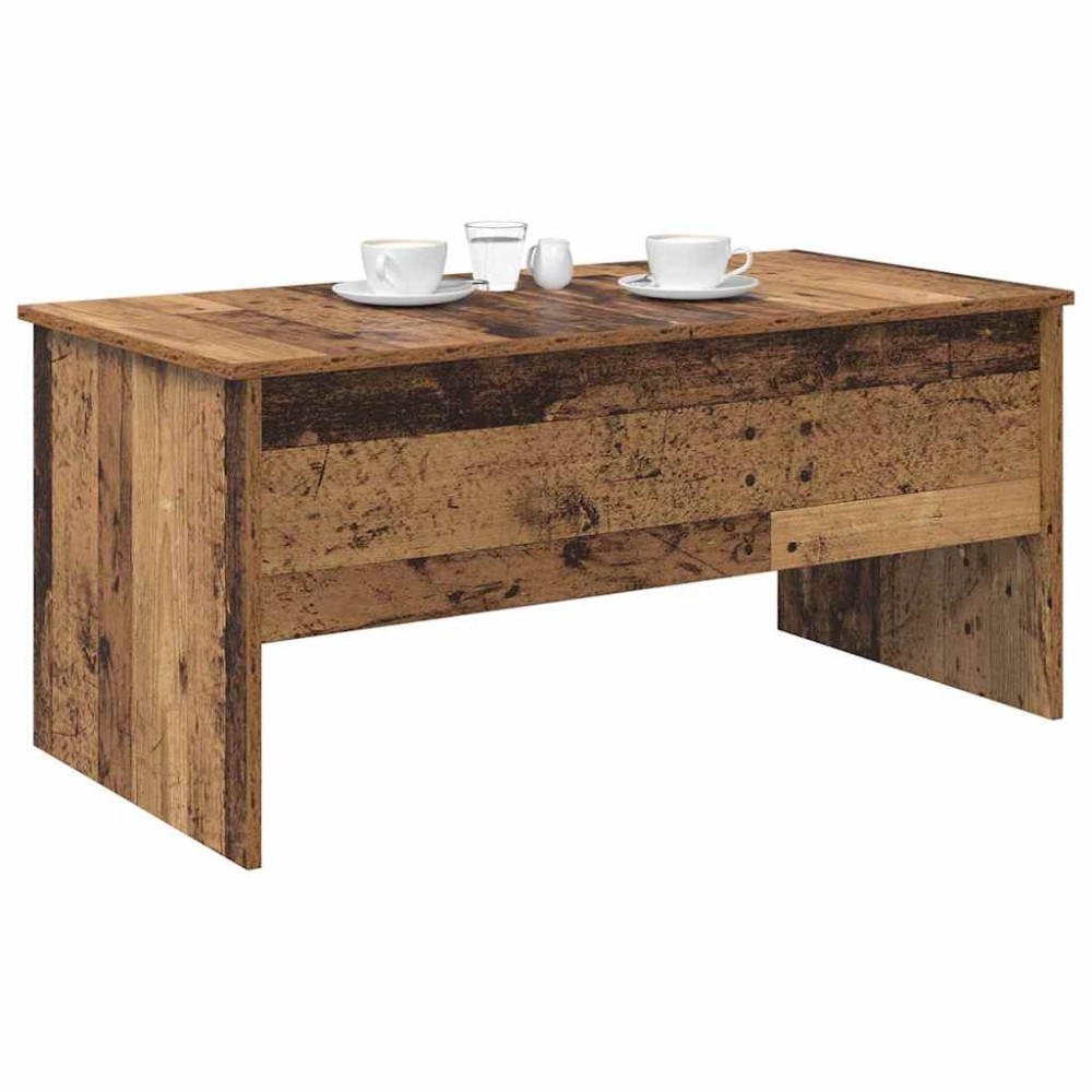 Produktbild för Kaffeebord Gammalt trä 102 x 50,5 x 46,5 cm Konstruerat trä