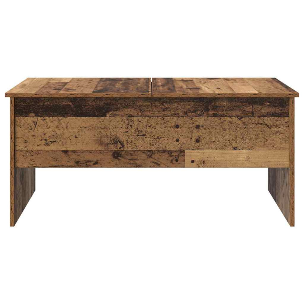 Produktbild för Kaffeebord Gammalt trä 102 x 50,5 x 46,5 cm Konstruerat trä