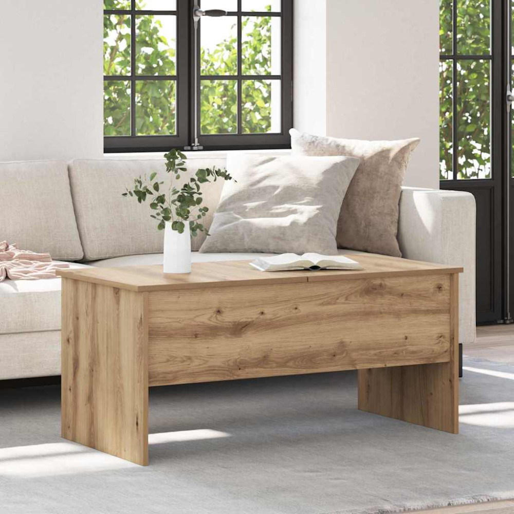 Produktbild för Kaffeebord Artisan Ek 102 x 50,5 x 46,5 cm Konstruerat trä