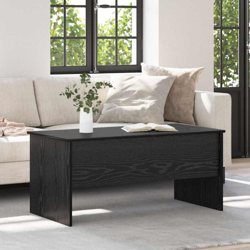 vidaXL Kaffeebord Svart Ek 102 x 50,5 x 46,5 cm Konstruerat trä
