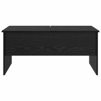 Produktbild för Kaffeebord Svart Ek 102 x 50,5 x 46,5 cm Konstruerat trä
