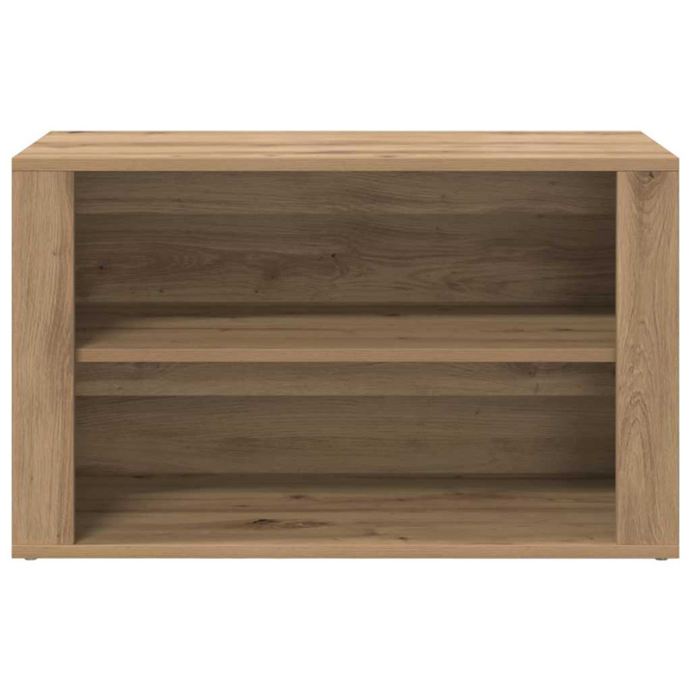 Produktbild för Skoställ med hylla artisan ek 75 x 35 x 45 cm Konstruerat trä