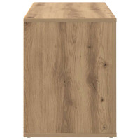 Produktbild för Skoställ med hylla artisan ek 75 x 35 x 45 cm Konstruerat trä