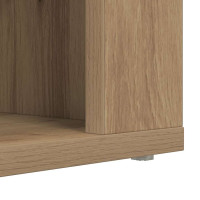 Produktbild för Skoställ med hylla artisan ek 75 x 35 x 45 cm Konstruerat trä