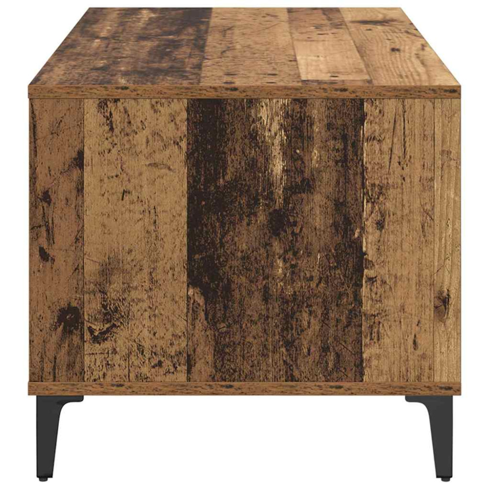 Produktbild för Kaffeebord med låda Gammalt trä 90 x 49 x 45 cm Konstruerat trä