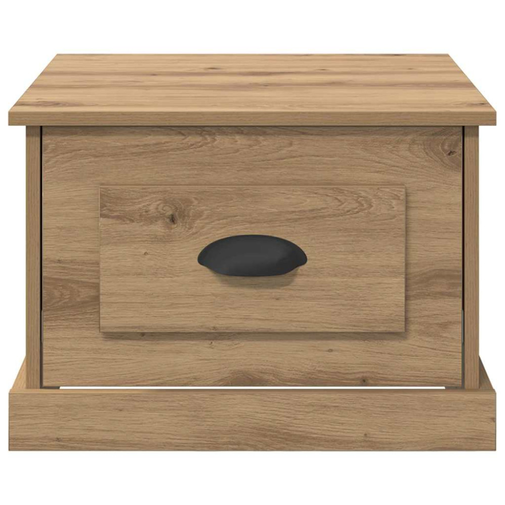 Produktbild för Kaffeebord med låda Artisan Ek 50 x 50 x 35 cm Konstruerat trä