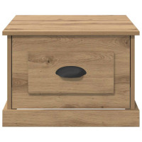 Produktbild för Kaffeebord med låda Artisan Ek 50 x 50 x 35 cm Konstruerat trä
