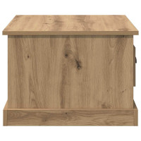 Produktbild för Kaffeebord med låda Artisan Ek 50 x 50 x 35 cm Konstruerat trä