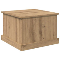 Produktbild för Kaffeebord med låda Artisan Ek 50 x 50 x 35 cm Konstruerat trä