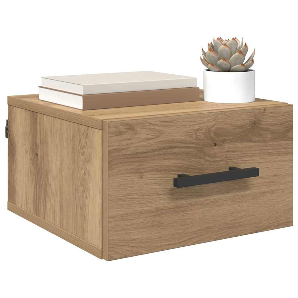 Produktbild för Nattduksbord artisan ek 35 x 35 x 20 cm Konstruerat trä