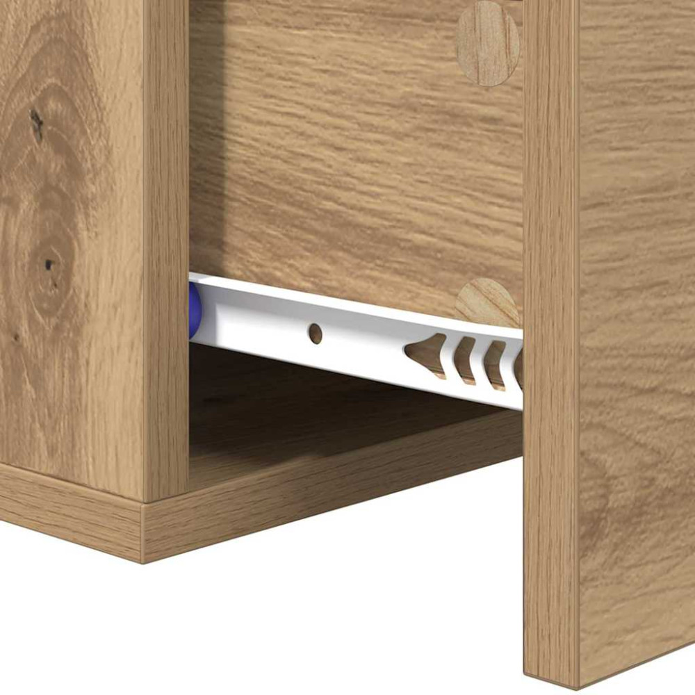 Produktbild för Nattduksbord artisan ek 35 x 35 x 20 cm Konstruerat trä