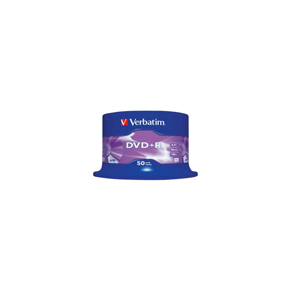 Produktbild för Verbatim - DVD+R x 50 - 4.7 GB - lagringsmedier