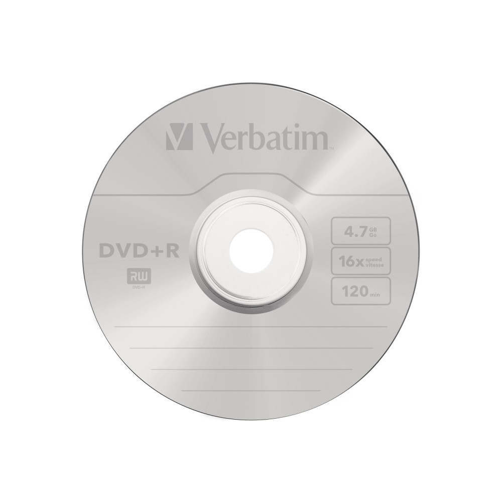 Produktbild för Verbatim - DVD+R x 50 - 4.7 GB - lagringsmedier