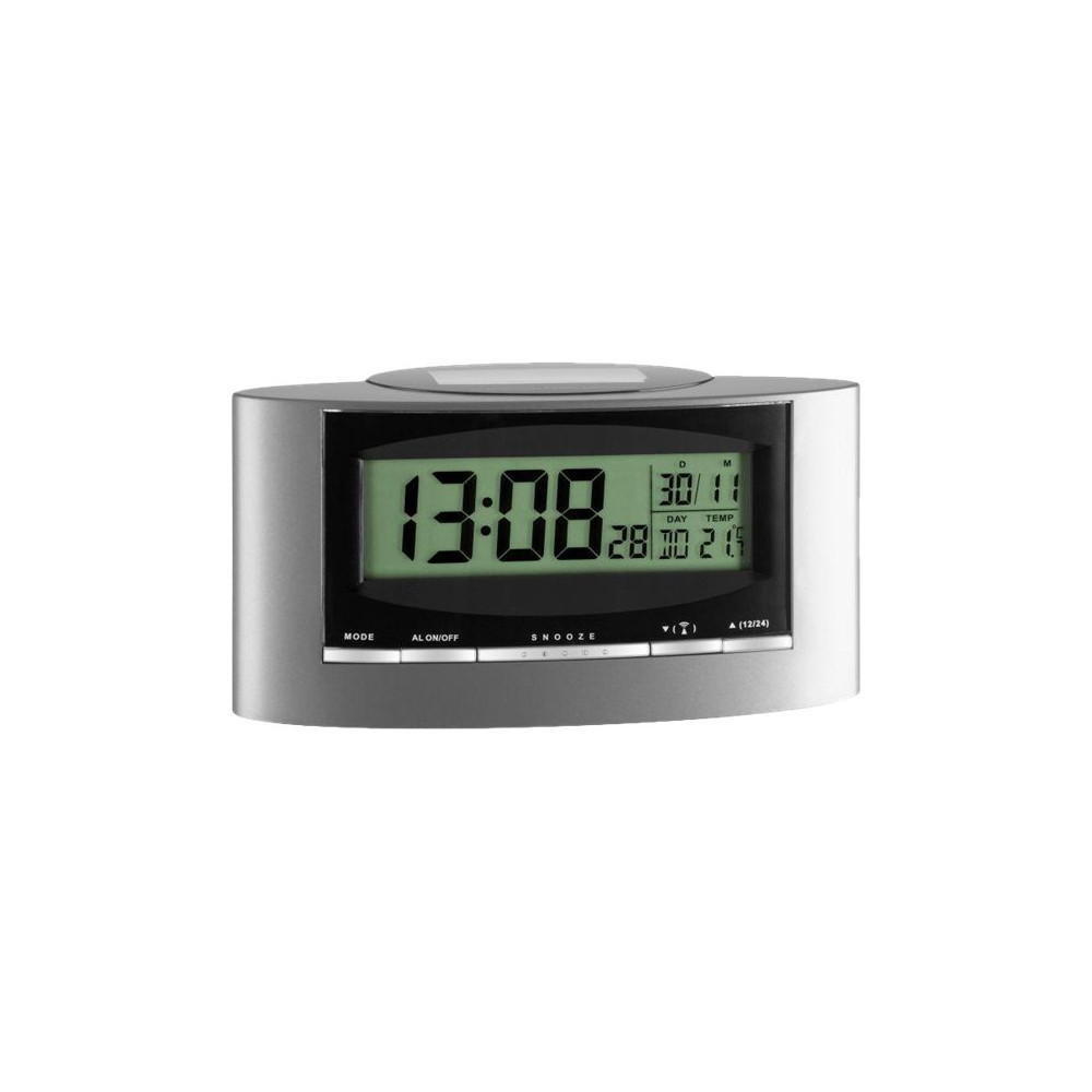 Produktbild för TFA Solar - klocka - elektronisk - skrivbord - 15.6 x 8.1 cm