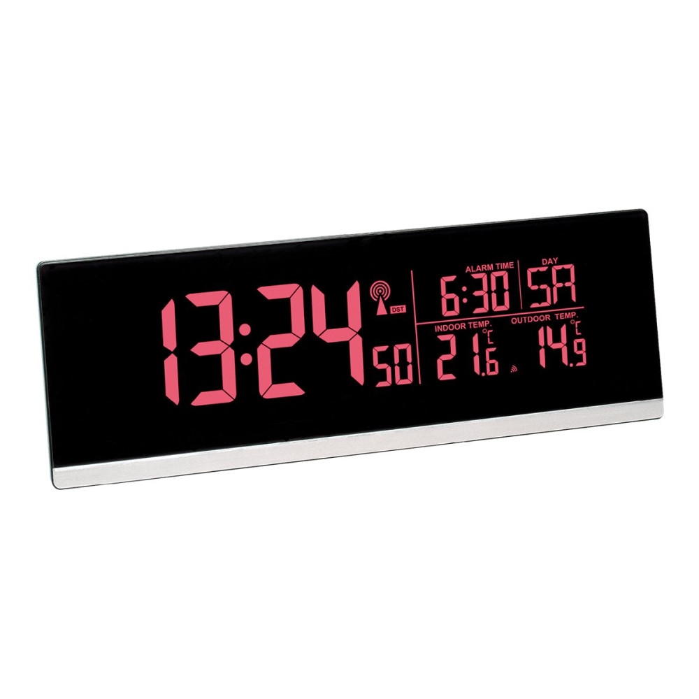 Produktbild för TFA MULTI-COLOR - väckarklocka - rektangulär - elektronisk - skrivbord - svart