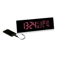 Produktbild för TFA MULTI-COLOR - väckarklocka - rektangulär - elektronisk - skrivbord - svart