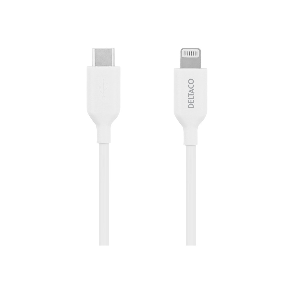 Produktbild för DELTACO Lightning-kabel - Lightning / USB - 1 m
