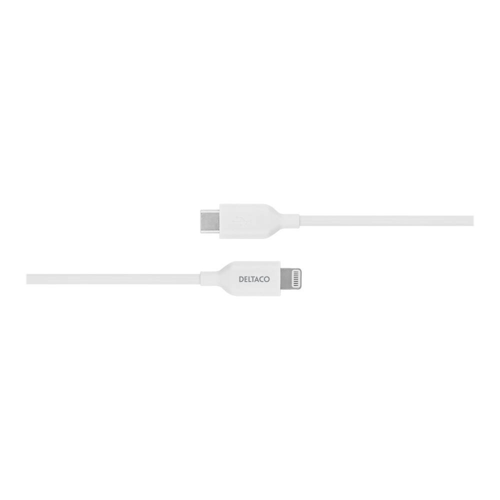 Produktbild för DELTACO Lightning-kabel - Lightning / USB - 1 m