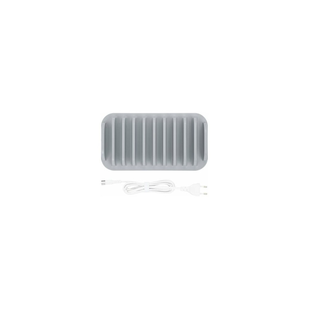 Produktbild för Manhattan Charging Station, 10x Ports: 3x USB-C (up to 18W PD) and 7x USB-A (up to 12W), 120W Total Output, White/Grey, Three Year Warranty, Box - laddningsstation - strömmatning - 120 watt
