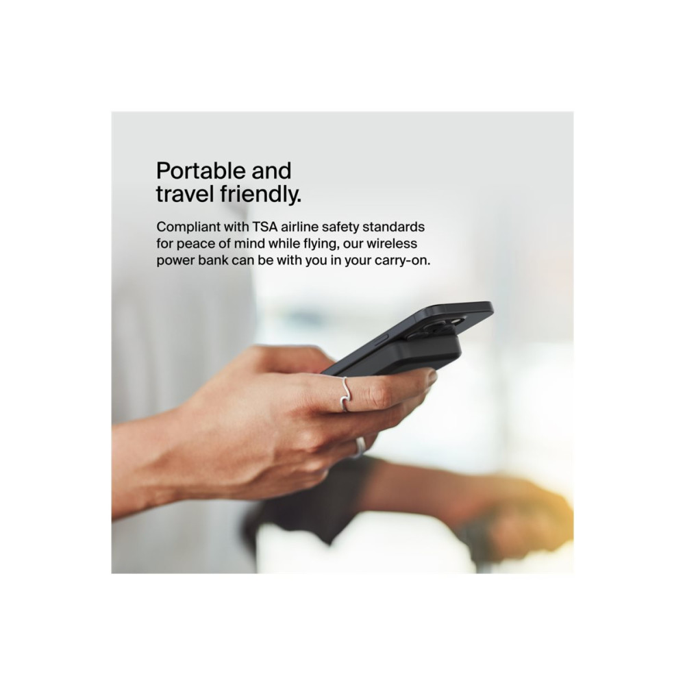 Produktbild för Belkin trådlös powerbank - magnetisk med Qi2 - USB-C - 15 watt