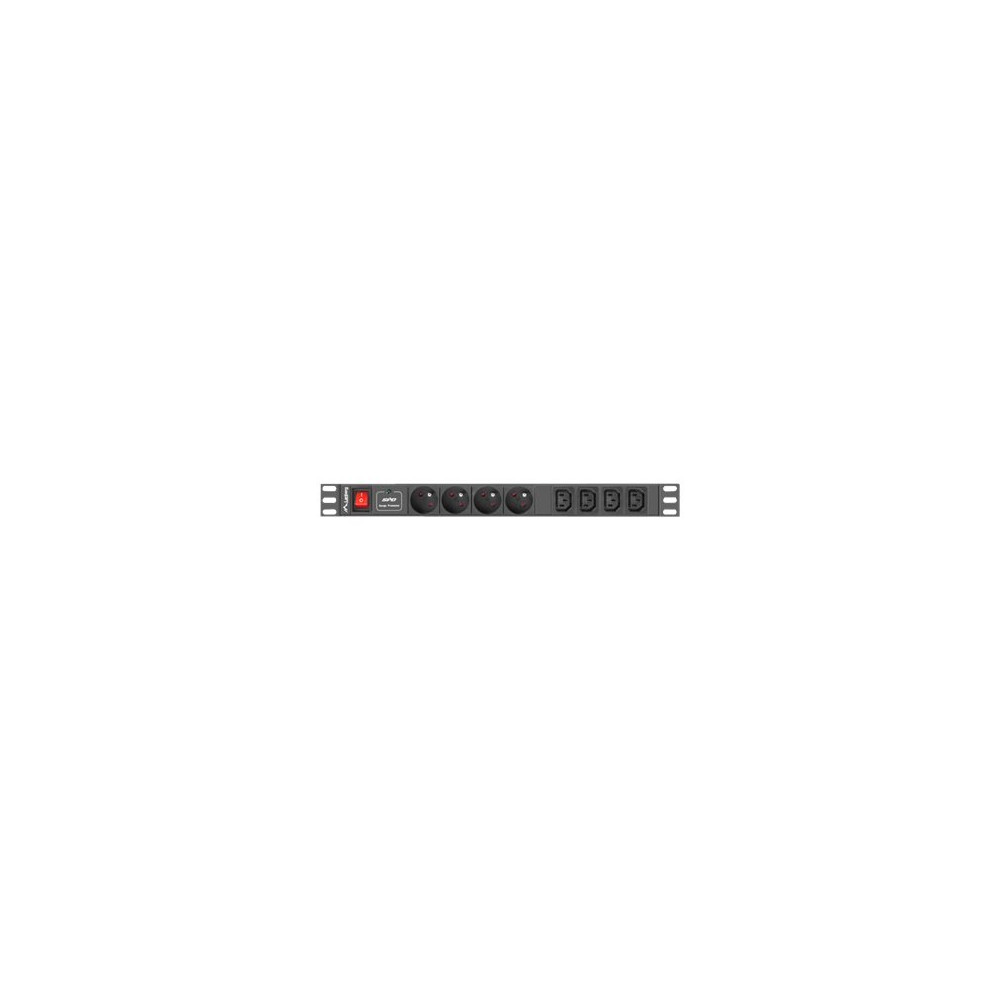 Produktbild för Lanberg PDU-04E04I-0200-BK - kraftdistributionsenhet - 4000 watt