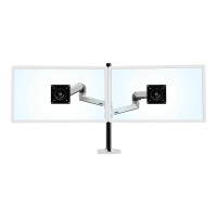 Produktbild för Ergotron LX monteringssats - för 2 LCD-bildskärmar - polerat aluminium med svarta accenter