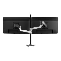 Produktbild för Ergotron LX monteringssats - för 2 LCD-bildskärmar - polerat aluminium med svarta accenter