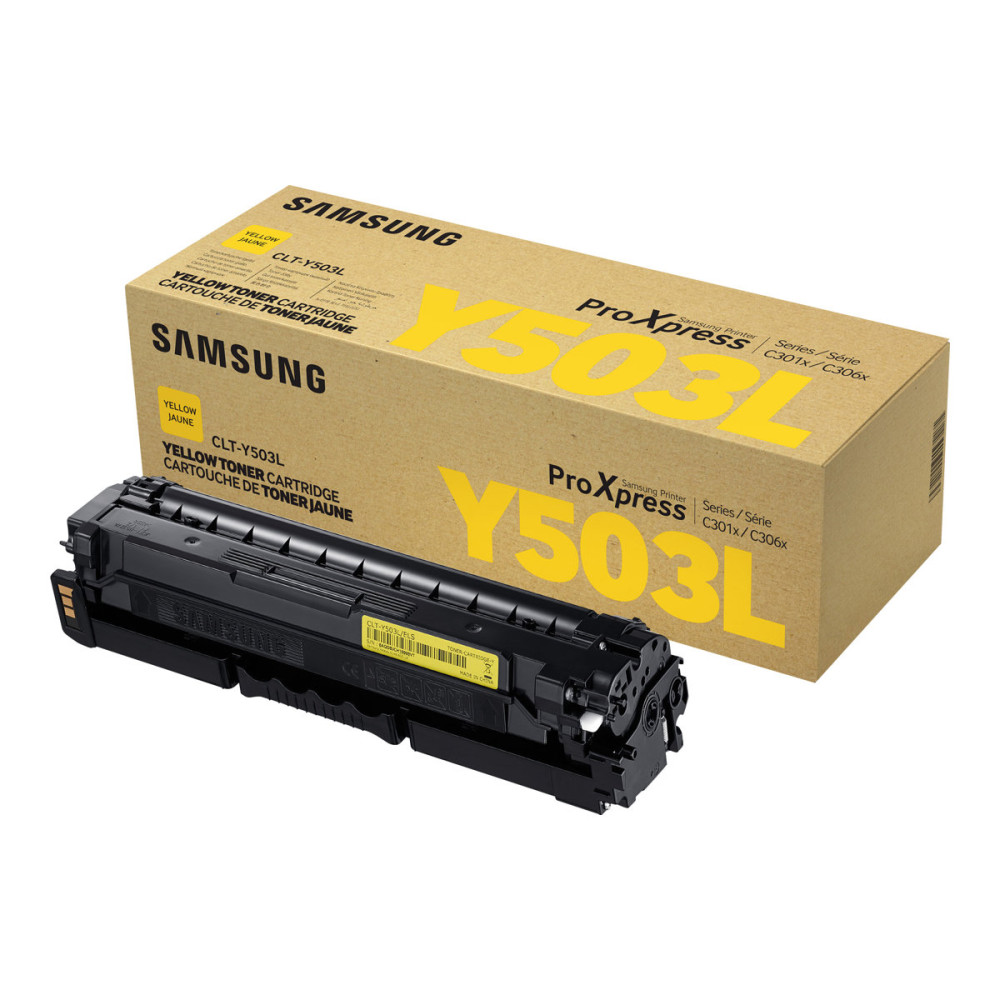 Produktbild för HP CLT-Y503L - Lång livslängd - gul - original - tonerkassett (SU491A)