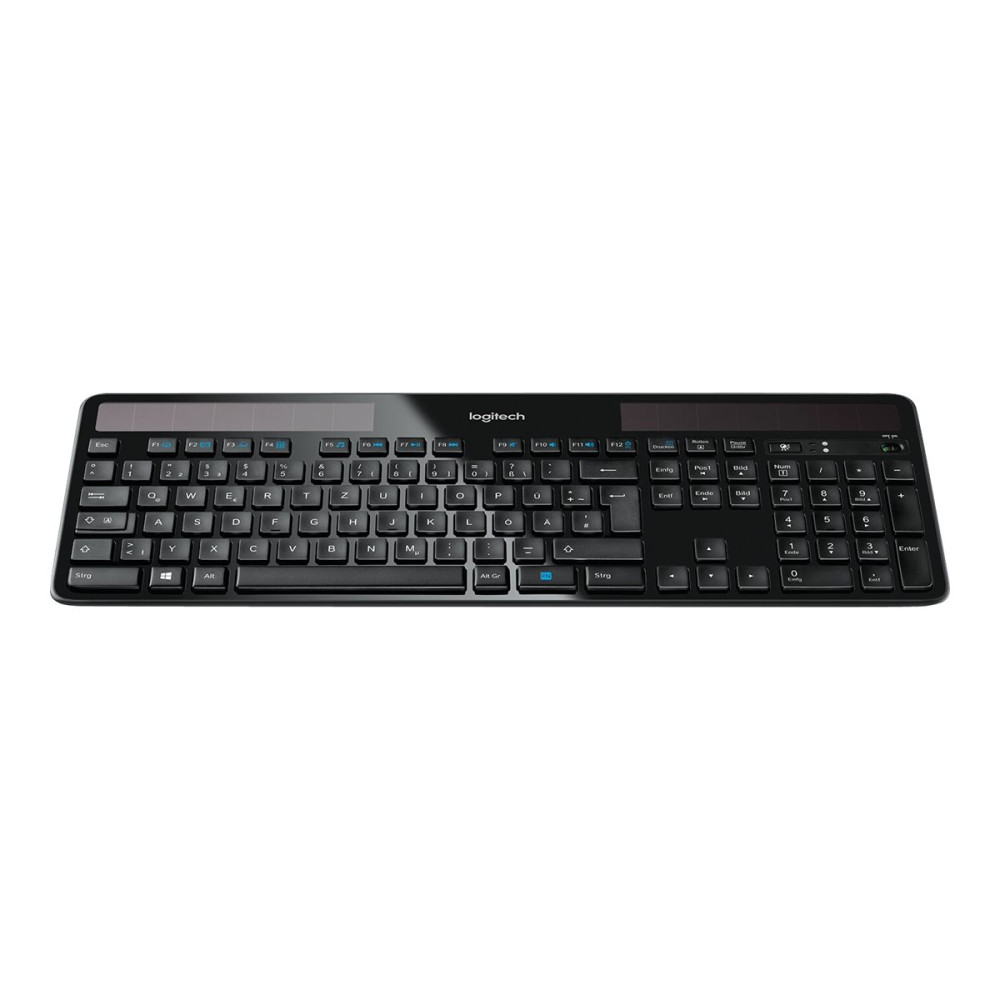 Produktbild för Logitech Wireless Solar K750 - tangentbord - tysk Inmatningsenhet