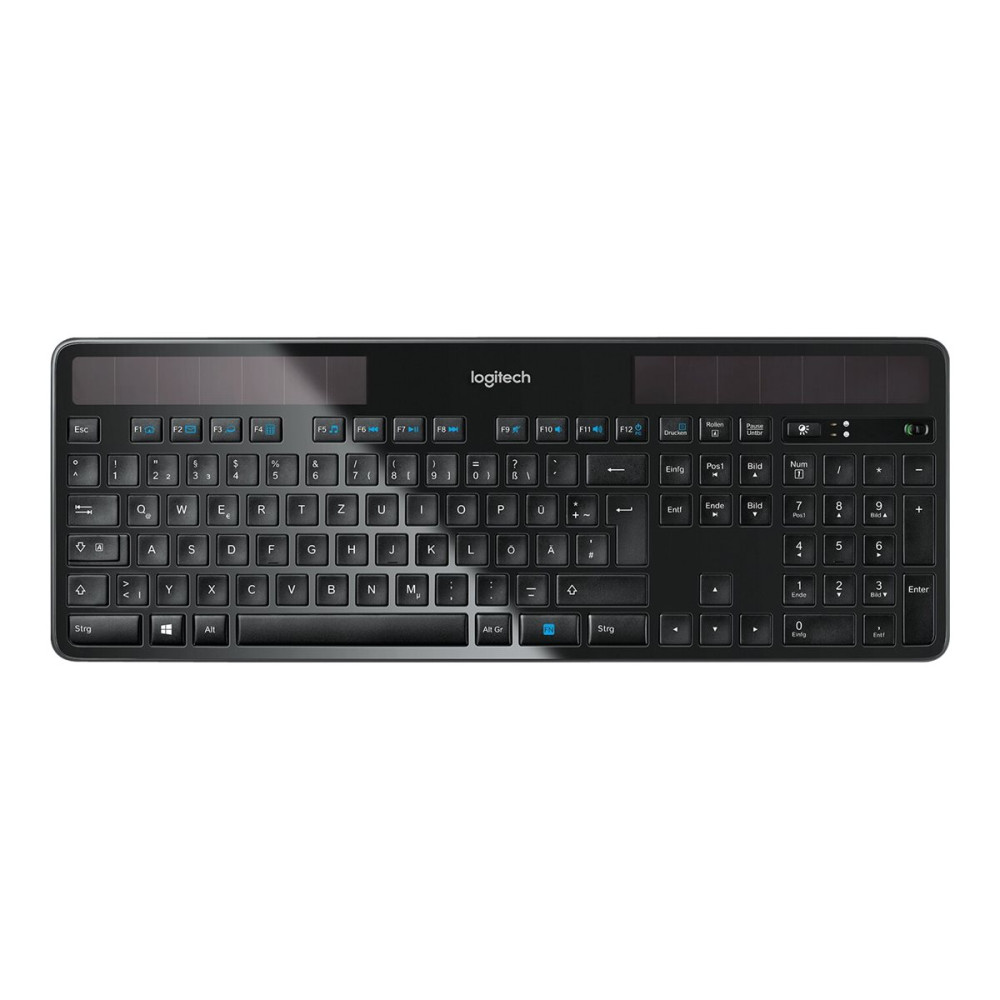 Produktbild för Logitech Wireless Solar K750 - tangentbord - tysk Inmatningsenhet