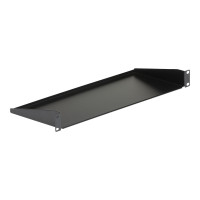 Produktbild för StarTech.com 1U Server Rack Cabinet Shelf, 7in Deep Fixed Cantilever Tray, Rackmount Shelf for 19" AV/Data/Network Equipment Enclosure with Cage Nuts & Screws, 33lbs Weight Capacity - 1U Rack Shelf 7" Deep (CABSHELF1U) - hylla för rack - 1U