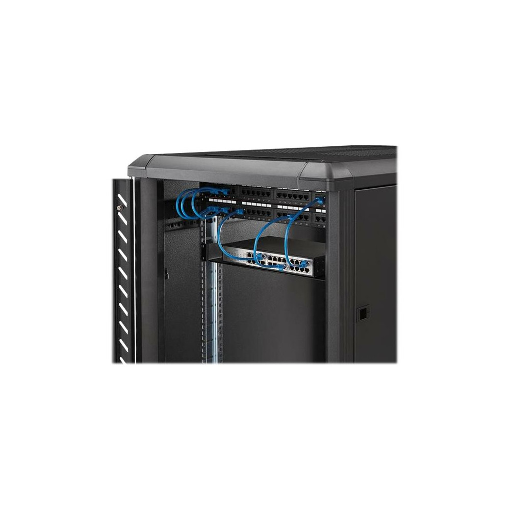 Produktbild för StarTech.com 1U Server Rack Cabinet Shelf, 7in Deep Fixed Cantilever Tray, Rackmount Shelf for 19" AV/Data/Network Equipment Enclosure with Cage Nuts & Screws, 33lbs Weight Capacity - 1U Rack Shelf 7" Deep (CABSHELF1U) - hylla för rack - 1U