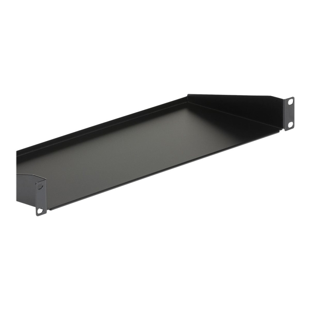 Produktbild för StarTech.com 1U Server Rack Cabinet Shelf, 7in Deep Fixed Cantilever Tray, Rackmount Shelf for 19" AV/Data/Network Equipment Enclosure with Cage Nuts & Screws, 33lbs Weight Capacity - 1U Rack Shelf 7" Deep (CABSHELF1U) - hylla för rack - 1U