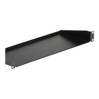 Produktbild för StarTech.com 1U Server Rack Cabinet Shelf, 7in Deep Fixed Cantilever Tray, Rackmount Shelf for 19" AV/Data/Network Equipment Enclosure with Cage Nuts & Screws, 33lbs Weight Capacity - 1U Rack Shelf 7" Deep (CABSHELF1U) - hylla för rack - 1U