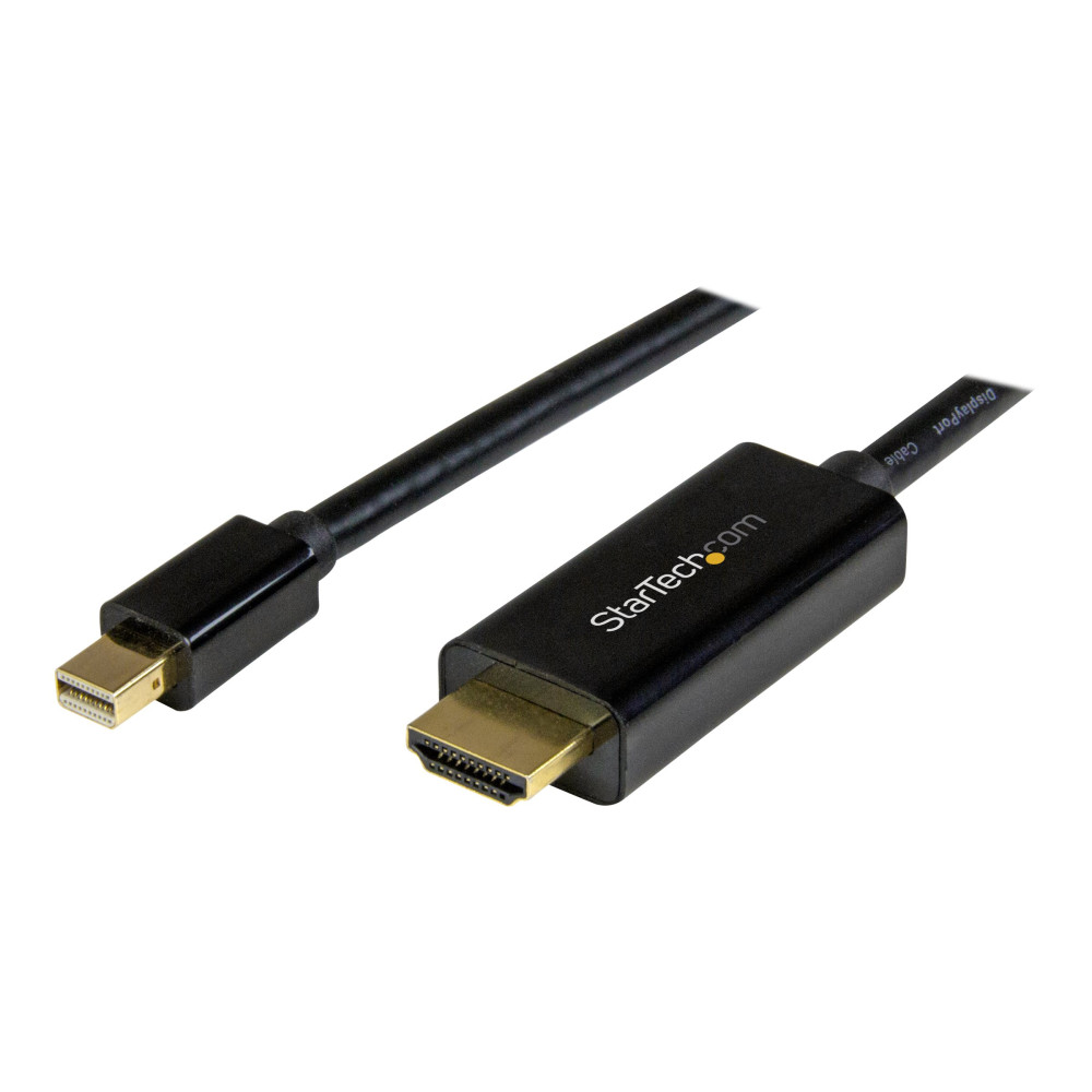 Produktbild för StarTech.com 1 m Mini DisplayPort till HDMI-kabel - 4K 30 Hz Video - mDP till HDMI-kabeladapter - Mini DP eller Thunderbolt 1/2 Mac/PC till HDMI-skärm/monitor - mDP till HDMI konverterarkabel - adapterkabel - DisplayPort / HDMI - 1 m