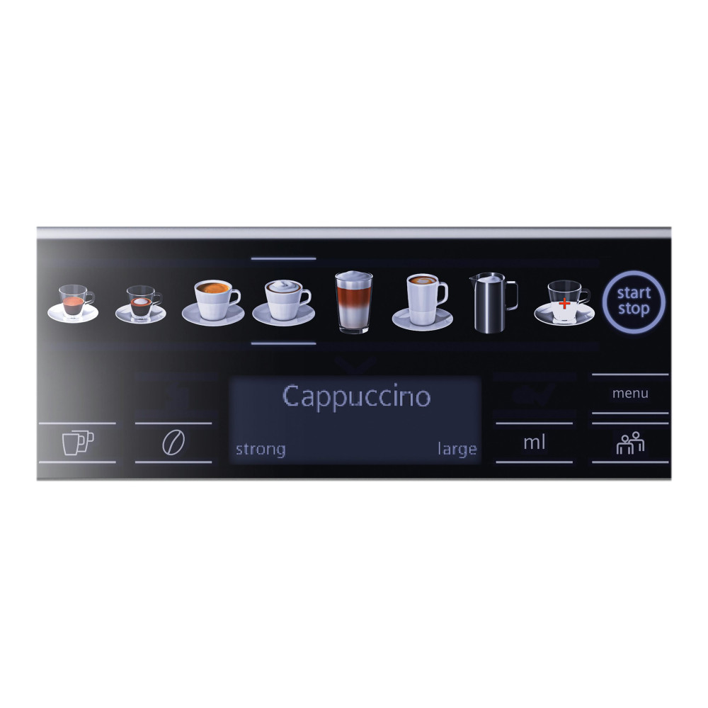 Produktbild för Siemens EQ.6 plus s500 TE655203RW - automatisk kaffekokare med mjölkskummare - 19 bar - svart